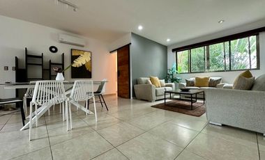 SE RENTA DEPARTAMENTO TRES RECAMARAS AMUEBLADO CANCUN CENTRO CONTOY