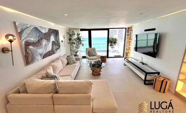 Departamento de lujo frente al mar en renta, 3 dormitorios amoblado, sector Barbasquillo, cerca a La Quadra Manta