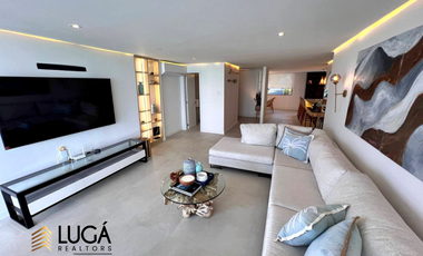 Departamento de lujo frente al mar en renta, 3 dormitorios amoblado, sector Barbasquillo, cerca a La Quadra Manta