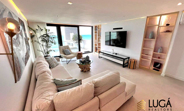 Departamento de lujo frente al mar en renta, 3 dormitorios amoblado, sector Barbasquillo, cerca a La Quadra Manta