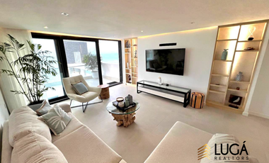 Departamento de lujo frente al mar en renta, 3 dormitorios amoblado, sector Barbasquillo, cerca a La Quadra Manta