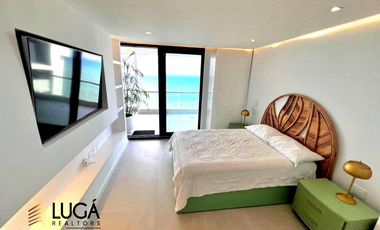 Departamento de lujo frente al mar en renta, 3 dormitorios amoblado, sector Barbasquillo, cerca a La Quadra Manta