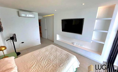 Departamento de lujo frente al mar en renta, 3 dormitorios amoblado, sector Barbasquillo, cerca a La Quadra Manta