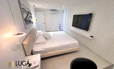 Departamento de lujo frente al mar en renta, 3 dormitorios amoblado, sector Barbasquillo, cerca a La Quadra Manta