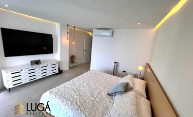 Departamento de lujo frente al mar en renta, 3 dormitorios amoblado, sector Barbasquillo, cerca a La Quadra Manta