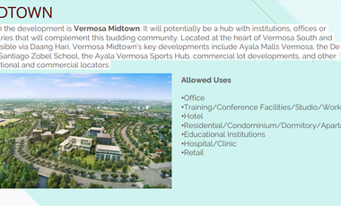 CONDO FOR SALE IN VERMOSA CAVITE NEAR De La Salle Santiago Zobel School  Ayala Malls Vermosa     Ayala Vermosa Sports Hub  The District Imus