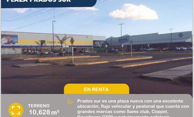TERRENO EN RENTA EN PLAZA PRADOS SUR DESDE $100 x m2