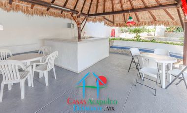 Loft en edificio de playa en la zona dorada de Acapulco. Con terraza y vista al mar