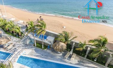 Loft en edificio de playa en la zona dorada de Acapulco. Con terraza y vista al mar