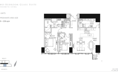 Good deal! 2 Bedroom unit facing urdaneta in Park Central Towers Makati - North Tower