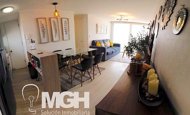 Hermoso departamento amoblado con vista al mar en el exclusivo Condominio Playa Paraíso, El Tabo