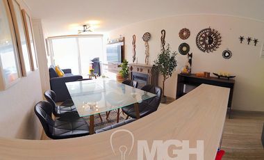 Hermoso departamento amoblado con vista al mar en el exclusivo Condominio Playa Paraíso, El Tabo