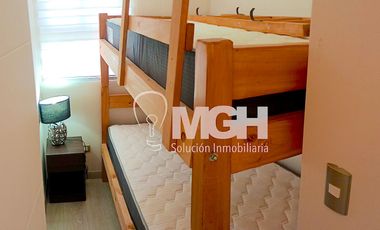 Hermoso departamento amoblado con vista al mar en el exclusivo Condominio Playa Paraíso, El Tabo