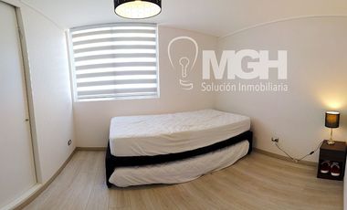 Hermoso departamento amoblado con vista al mar en el exclusivo Condominio Playa Paraíso, El Tabo