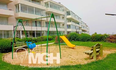 Hermoso departamento amoblado con vista al mar en el exclusivo Condominio Playa Paraíso, El Tabo