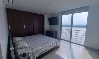 Samborondon, Venta de Hermoso Departamento 2 Dorm. y Estudio Amoblado