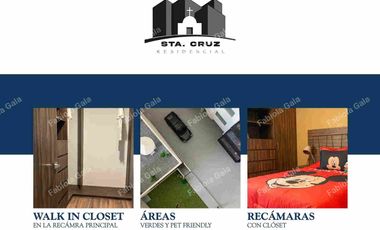 DEPARTAMENTOS NUEVOS EN VENTA RESIDENCIAL SANTA CRUZ. Naucalpan de Juárez.