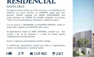 DEPARTAMENTOS NUEVOS EN VENTA RESIDENCIAL SANTA CRUZ. Naucalpan de Juárez.