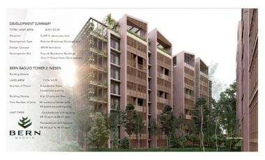 Experience cool breezes and Breathtaking Panoramas at BERN Baguio. Preselling luxury condominium by Brittany
