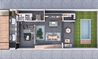 maison à vendre à merida, résidentielle avec terrain de golf zone nord