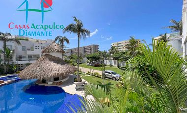 Departamento en venta con terraza con vista a la alberca y roof garden