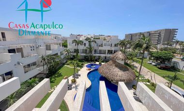 Departamento en venta con terraza con vista a la alberca y roof garden