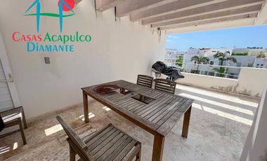 Departamento en venta con terraza con vista a la alberca y roof garden