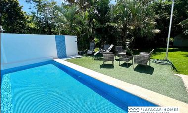 Playacar Villa For Sale in gated golf course community of Playa Del Carmen