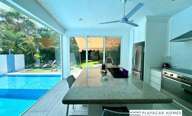 Playacar Villa For Sale in gated golf course community of Playa Del Carmen