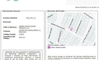 ¡¡CASA EN LA COLONIA LOMAS DE CHAPULTEPEC APROVECHA OPORTUNIDAD!!
