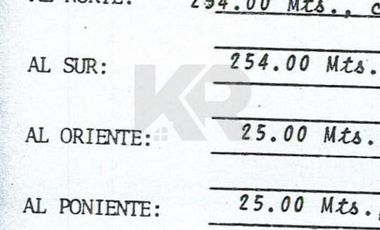 Terreno de 6,350 m² con escrituras en San Mateo Acuitlapilco