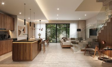 Casa en venta en Playa del Carmen, 3 habitaciones y alberca privada