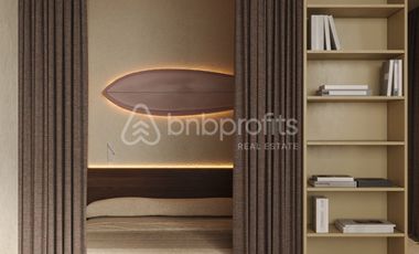 Affordable Apartment in Kedungu: Eco-Friendly 1-Bedroom Leasehold with Ocean, Rice Field, and Volcano Views