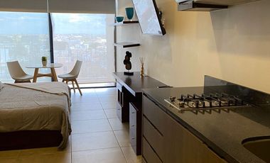 RENTA DEPARTAMENTO EN TORRE NARAN  CON MINI SPLIT