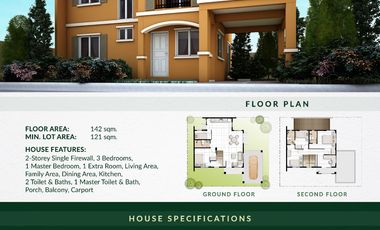 House for sale in Camella Solamente, Sorosoro Karsada, Tinga Itaas, Batangas, Batangas