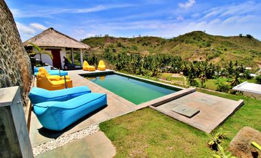 Luxury villa and bungalows hotel. Ar Guling. Lombok. Indonesia