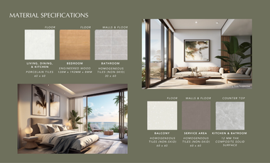 Luxurious 64.86 sqm 1BR Condo Unit with Balcony in Boracay, at Escana Boracay