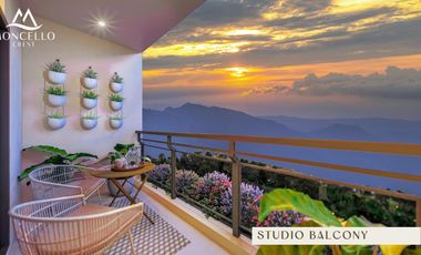 DMCI Homes Condotel For Sale Studio Unit 35 sqm at Moncello Crest in Tuba Benguet near Baguio City.