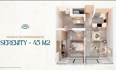 Departamento de 1 recámaraa en venta en Mérida Yucatán - Preventa Diciembre 2026