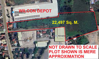 2.25 Has Industrial Lot For Sale along McArthur Highway beside Wilcon Depot Villasis Pangasinan