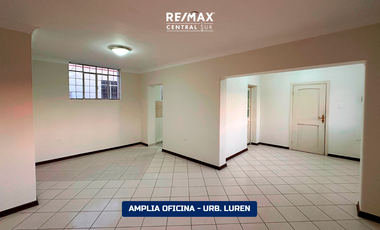 Amplia Oficina en alquiler Frente Al Templo de Luren (ica)