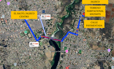 TERRENO EN VENTA EL SALTO  JUANACATLAN