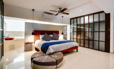 Departamento con jardín, alberca, Jacuzzi privado, en venta, Zona Hotelera Sur, Cozumel