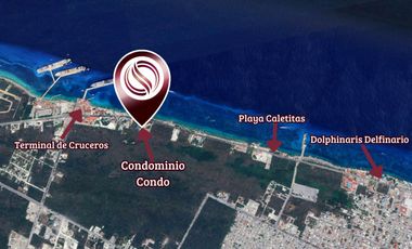 Departamento con jardín, alberca, Jacuzzi privado, en venta, Zona Hotelera Sur, Cozumel