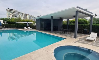 En alquiler amplio y lujoso departamento amoblado, Isla Mocoli, via a Samborondon