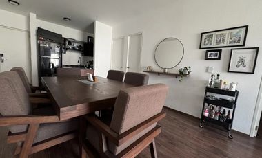 DEPARTAMENTO CON CUARTO DE SERVICIO, BODEGA, JARDÍN, LAVANDERIA,  2 ESTACIONAMIENTOS