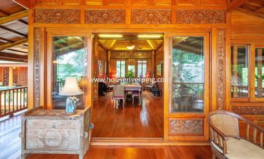 Prestigious Ayutthaya-Style Golden Teak House on Prime Land Above the Ping River, Never Flooded, Just Minutes from Chiang Mai City