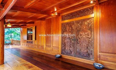 Prestigious Ayutthaya-Style Golden Teak House on Prime Land Above the Ping River, Never Flooded, Just Minutes from Chiang Mai City