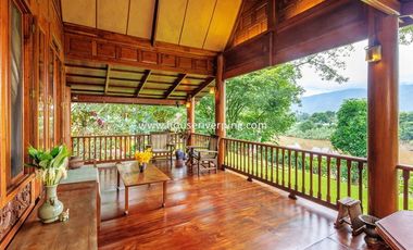 Prestigious Ayutthaya-Style Golden Teak House on Prime Land Above the Ping River, Never Flooded, Just Minutes from Chiang Mai City