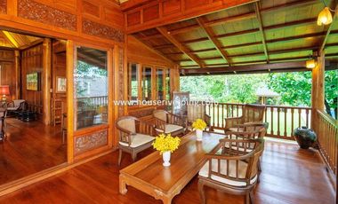 Prestigious Ayutthaya-Style Golden Teak House on Prime Land Above the Ping River, Never Flooded, Just Minutes from Chiang Mai City
